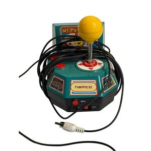 VTG Namco Ms Pac-Man Plug Play TV Games Teal 5-in-1 Arcade Joystick Controller